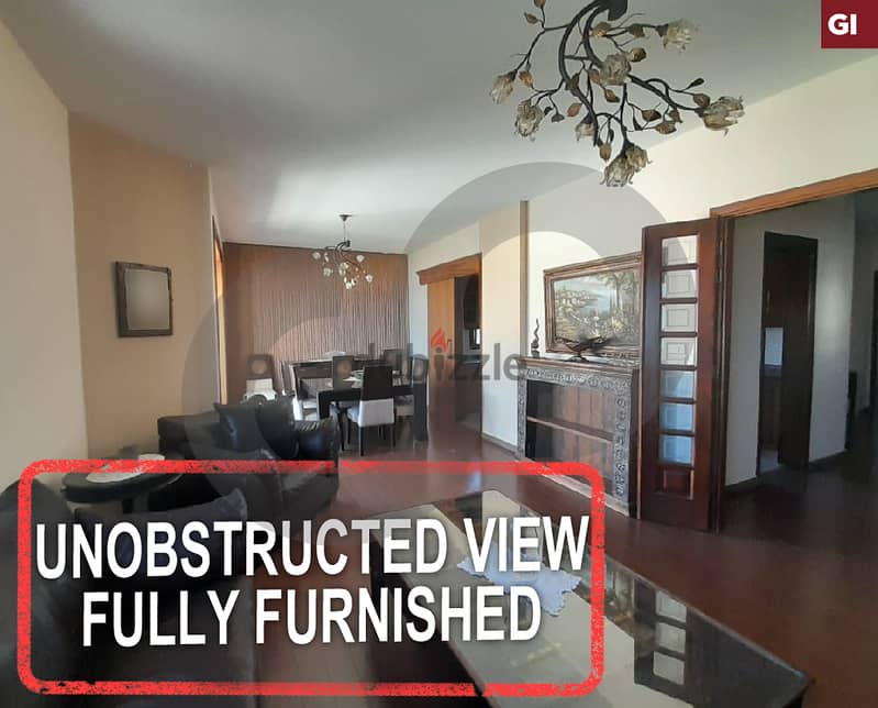 Unobstructed view-Fully furnished - Dbaye, Metn/ضبية, متن REF#GI115296 0