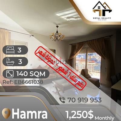 apartments for rent in hamra - شقق للإجار في الحمرا