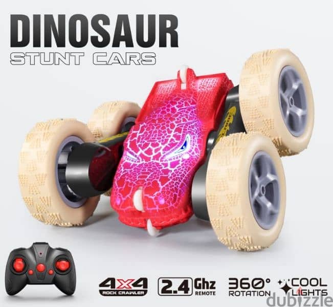 Dinosaur crazy stunt racing car 0