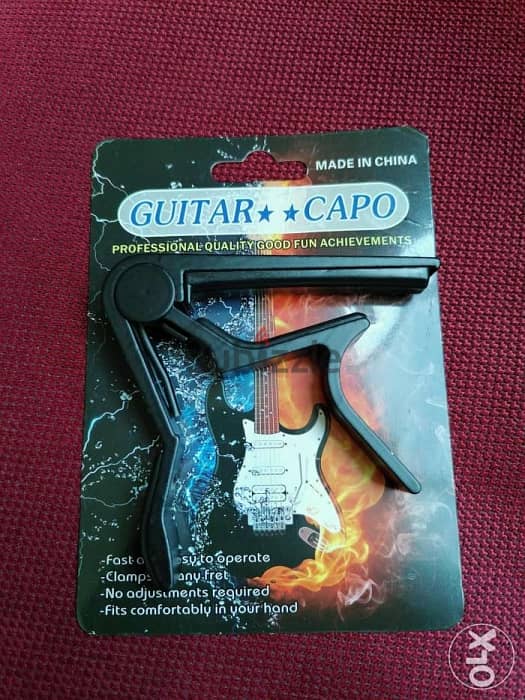 SALE!!! - Metallic Guitar Capo - Black 1