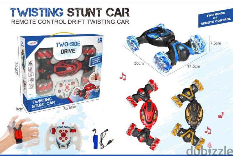 Twisting stunt Car with two remote controls - crazy move 1