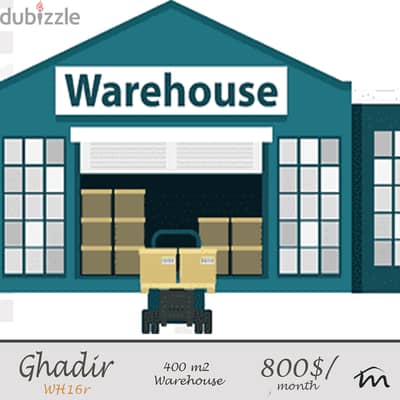 Ghadir | 400m² Warehouse | 4.5m Height | Easy Access | Offices