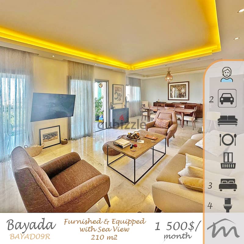 Biyada | Signature | Decorated, Furnished, & Equipped | Sea View 0