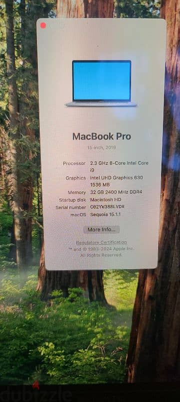 Macbook pro 16" i9 1