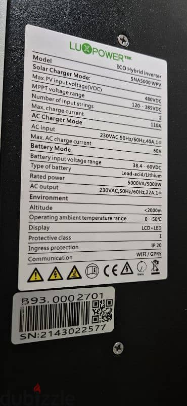 Complete Solar Power System - Inverter + Lithium Battery - Like New! 5