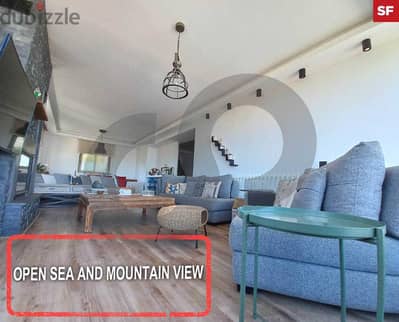 Open sea and mountain view, metn, zeghrine/ زغرين REF#SF115303