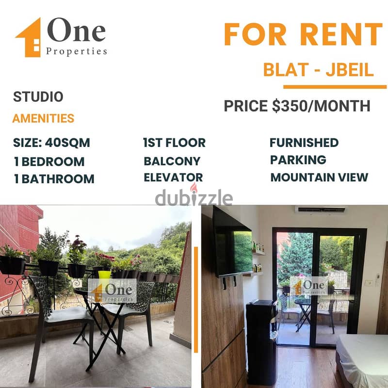 STUDIO FOR RENT IN BLAT-JBEIL 0