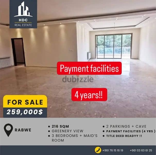 Rabwe 216 sqm open view ( payment facilities) 0