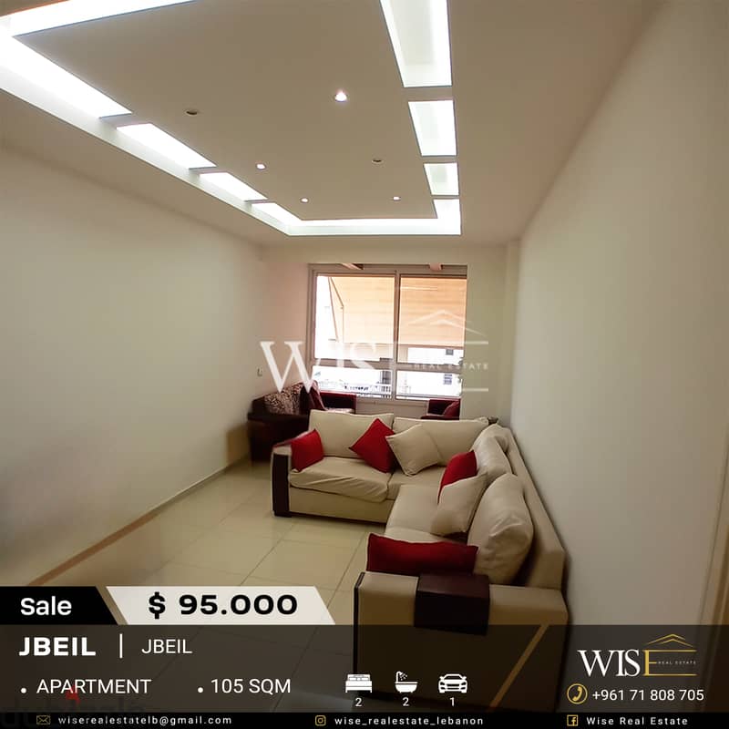  105 SQM Apartment for SALE in Jbeil! 0