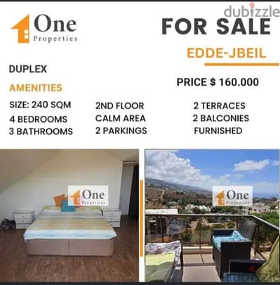 DUPLEX FOR SALE IN EDDE-JBEIL