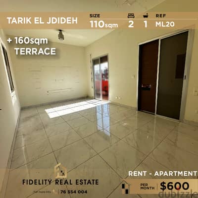 Apartment for rent in Tarik el jdideh ML20