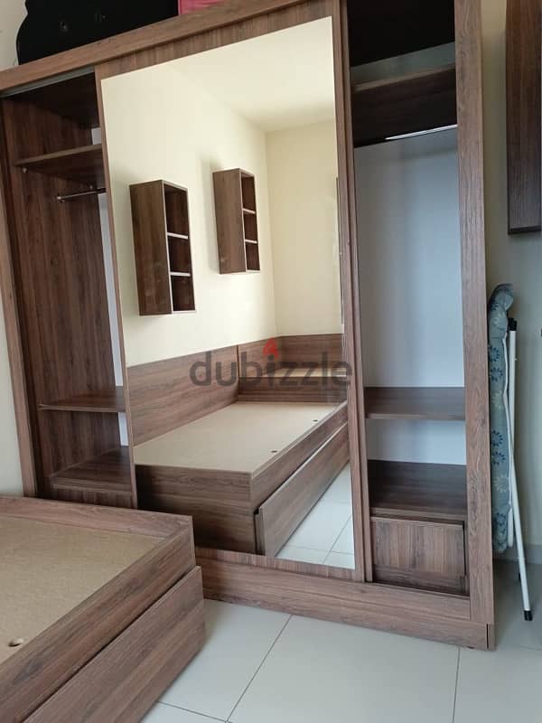 3 beds with wardrobe 1