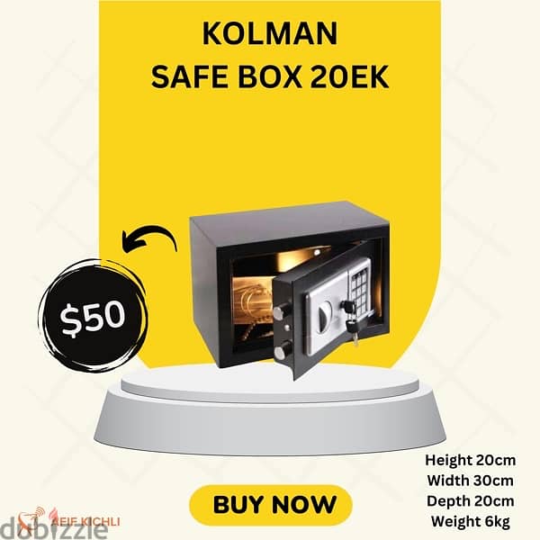 Kolman Safe Box all Sizes New 5