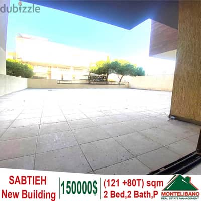 121 sqm + 80 sqm terrace New Apartment for sale in Sabtieh !!!!