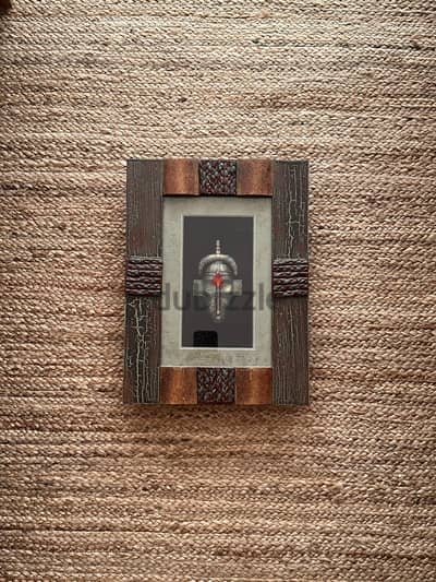 African tribal mini mask Shadow box