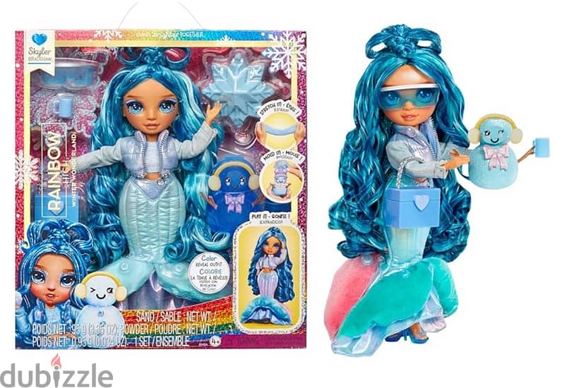 Rainbow High Winter Wonderland Skyler - Blue 11” 0