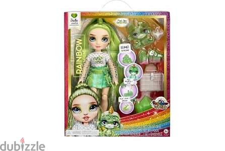 Rainbow High Fashion Doll with Slime & Pet - Jade (Green) - 28 cm