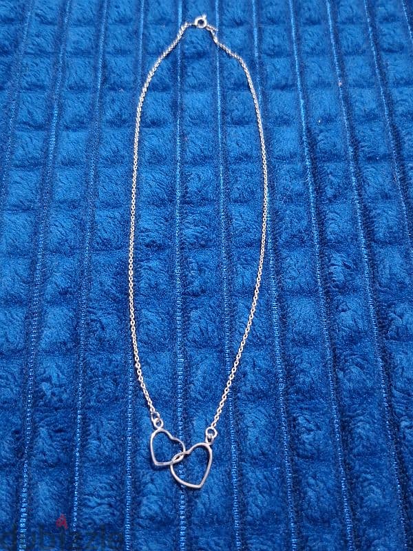 925 Sterling Silver hearts necklace 2