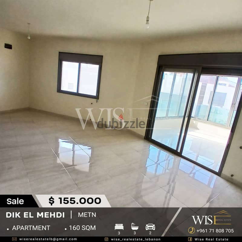  160 SQM Apartment for SALE in Dik El Mehdi! 0