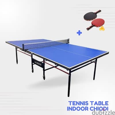 Table Tennis Ping Pong Indoor Chiodi with set of rackets