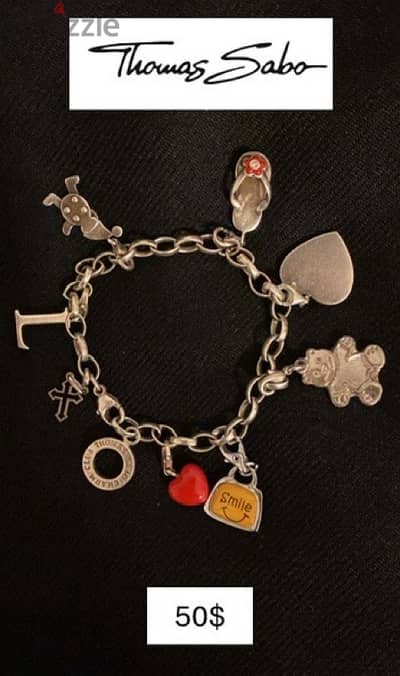 Thomas sabo sterling silver charm bracelet