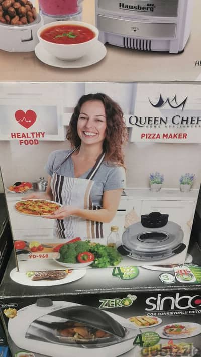 Pizza Maker QueenChef فرن بيتزا و مناقيش