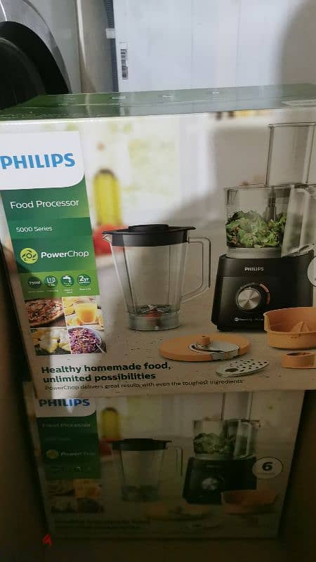 Food Processor Philips 650W مجموعة مع خلاط فيليبس الأصلية 1