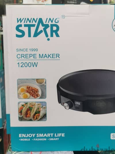 Crepe Maker Winning Star 1200W مكنة كريب منزلية