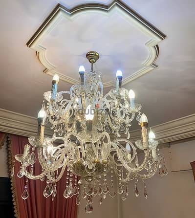 Trio Crystal chandeliers