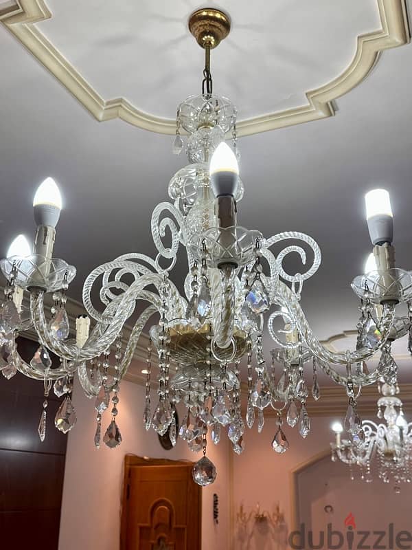 Trio Crystal chandeliers 3