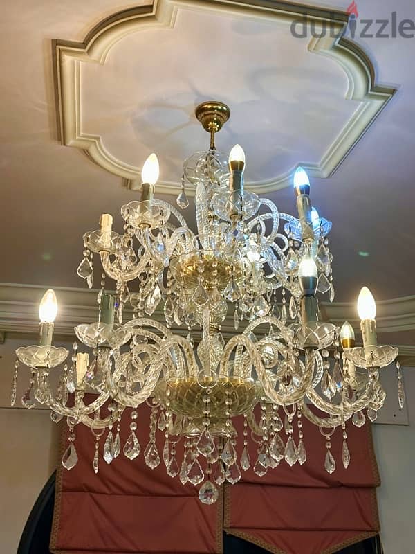 Trio Crystal chandeliers 4