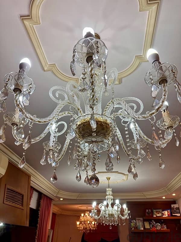 Trio Crystal chandeliers 7