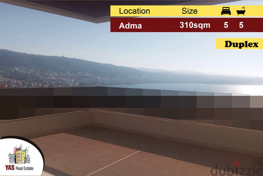 Adma 310m2 | 65m2 Terrace | Duplex |Classy Area | Astonishing View| PA 0