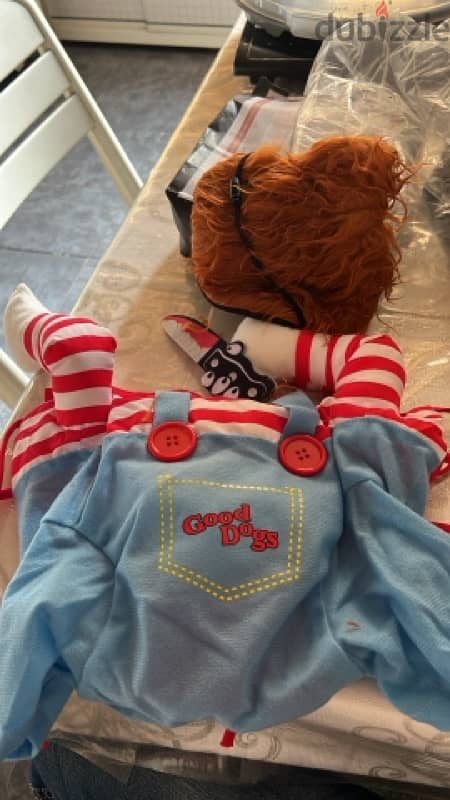 originl costume chucky for all small dogs sizes 1