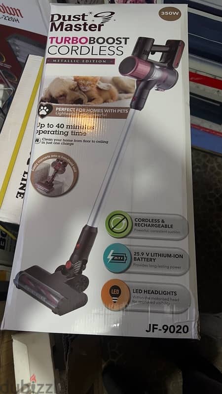 Dust Master turbo Boost 350W Cordless Vacuum Cleaner 0