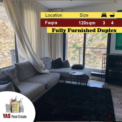 Faqra 120m2 | Duplex Furnished Chalet | Mountain View | PA |