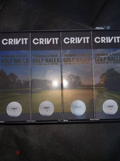 GOLF BALLS  PREMIUM  4x3  12  PIECES 1 2 3 4 CRIVIT