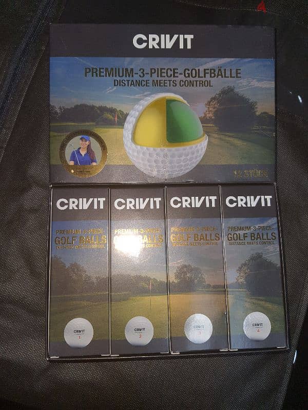 GOLF BALLS  PREMIUM  4x3  12  PIECES 1 2 3 4 CRIVIT 6