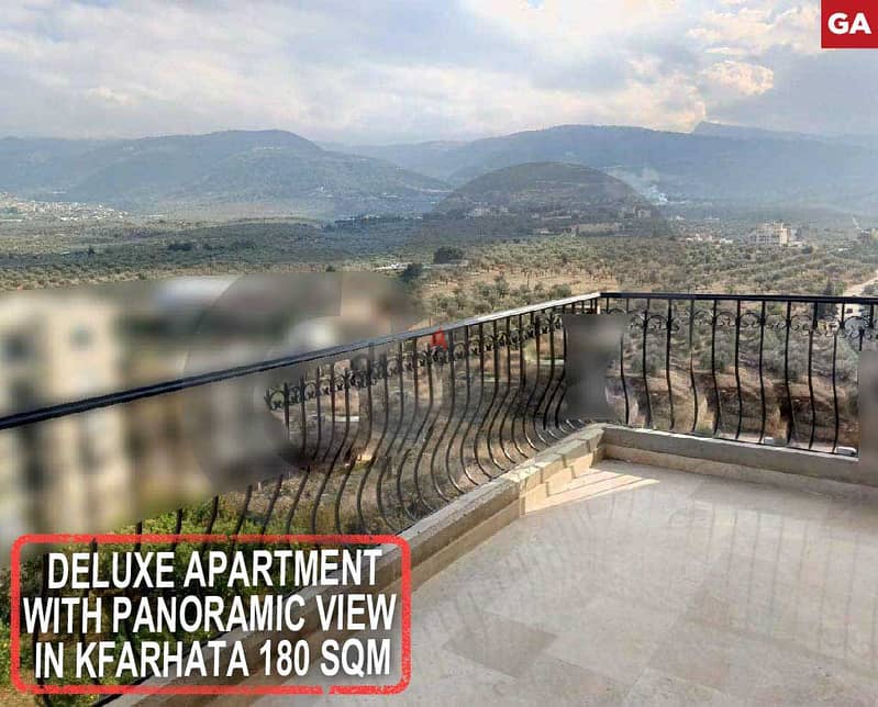 Deluxe Apartment for sale in kfarhata 180 sqm REF#GA115380 0