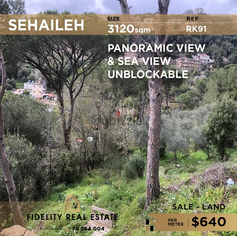 Land for sale in Sehaileh RK91 أرض للبيع في سهيلة 0