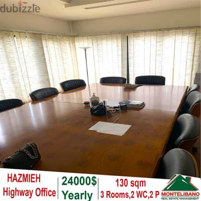 Prime Location 130 sqm Office for rent in Hazmieh !!!