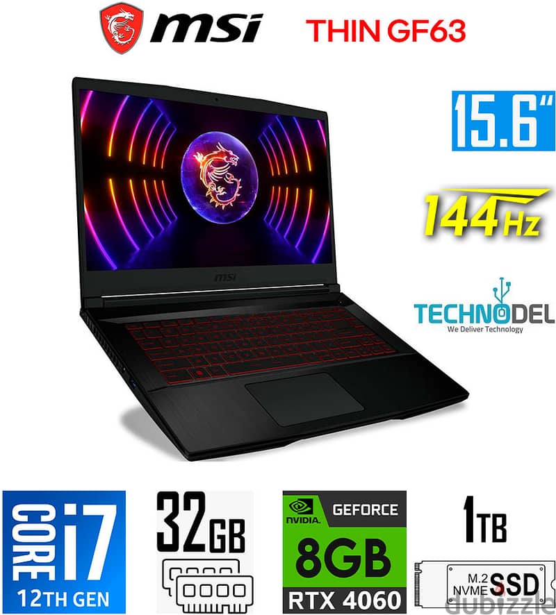 MSI I7 32GB RTX4060 LAPTOP 0