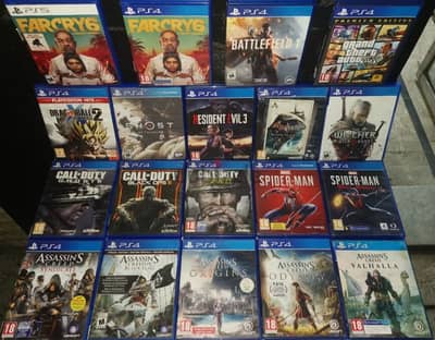 Ps4, Ps3 and Ps2 games. Xbox one/360, ps2,ps3,ps4 consoles