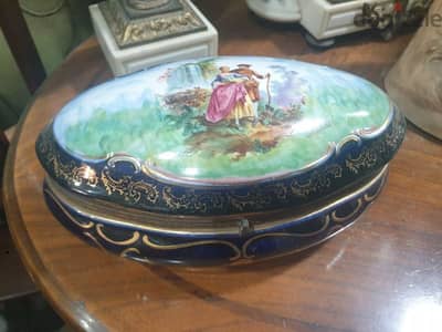 true authentic Sevres, chateau des 3 moulins  painted by artist Robert