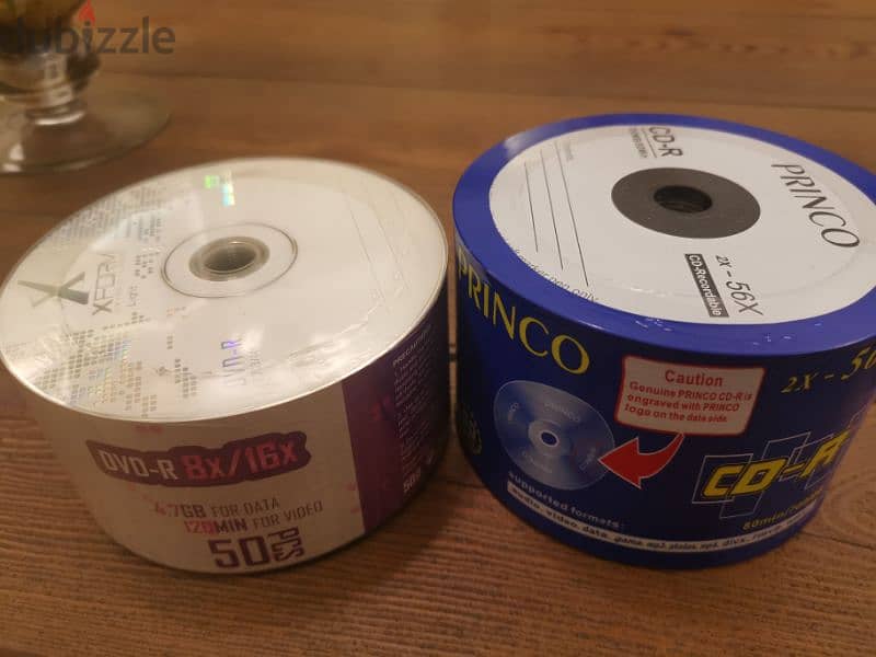 Cd and dvd packs of 50 0