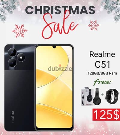 SPECIAL OFFER REALME C51 (8/128gb) with free headset and watch