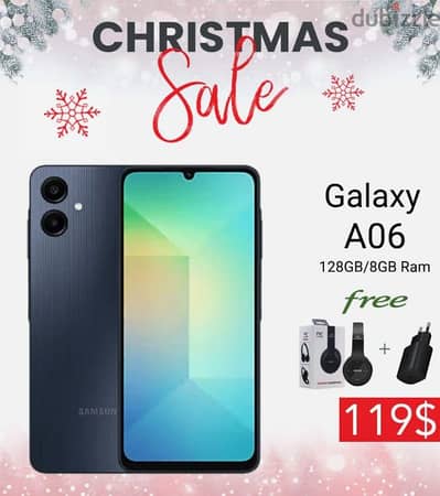 SPECIAL OFFER GALAXY A06 (8/128gb) with free adapter and watch