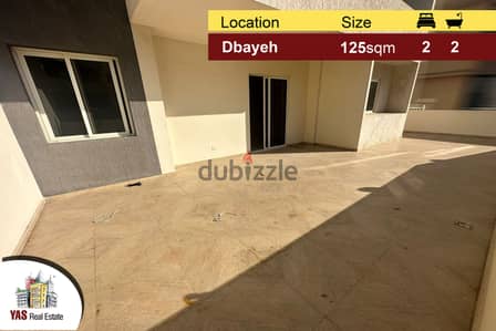 Dbayeh 125m2 | 100m2 Terrace | Dead End Street | New | MJ |