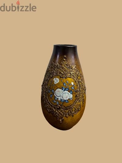 Floral Embossed Vase