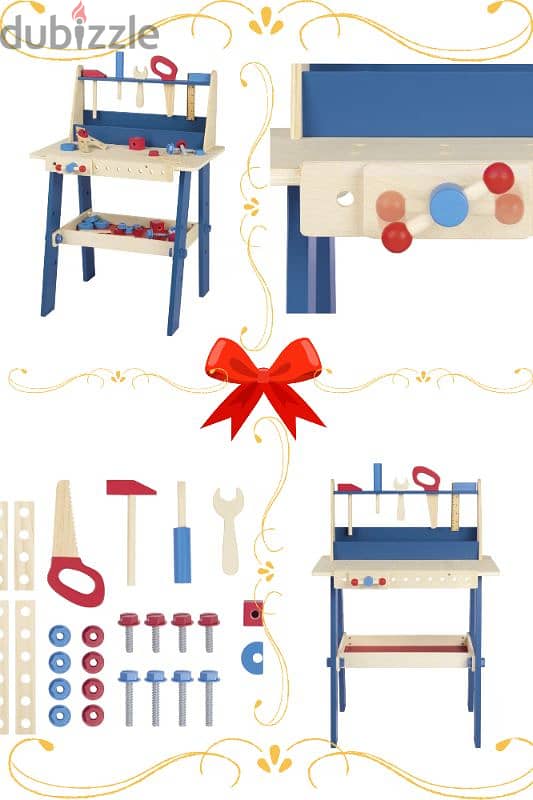 Playtive Children's Workbench Feature: Retro design 1